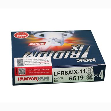 شمع ايريديوم IX پايه بلند NGK کد حرارتی 6