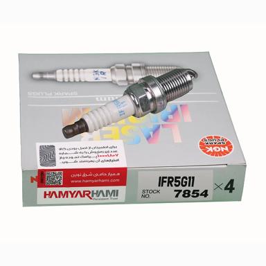 شمع (7854) ايريديوم ليزري NGK فيلر 11 جعبه نقره اي (جعبه 4 عددي) NGK