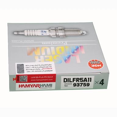 شمع (93759) NGK دابل ايريديوم پايه بلند کد 5 فيلر 11 ميتسوبيشي ASX NGK