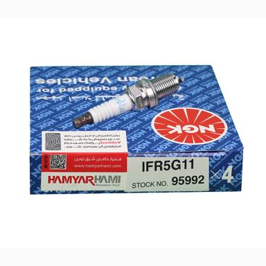 شمع (95992) پايه کوتاه ايريديوم پلاتينيوم NGK جعبه آبي (جعبه 4 عددي) (121) NGK